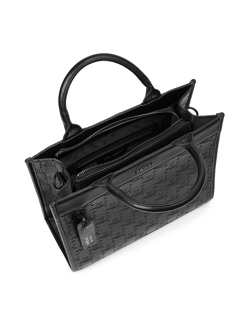 Bolsa Tote Estampada Preto