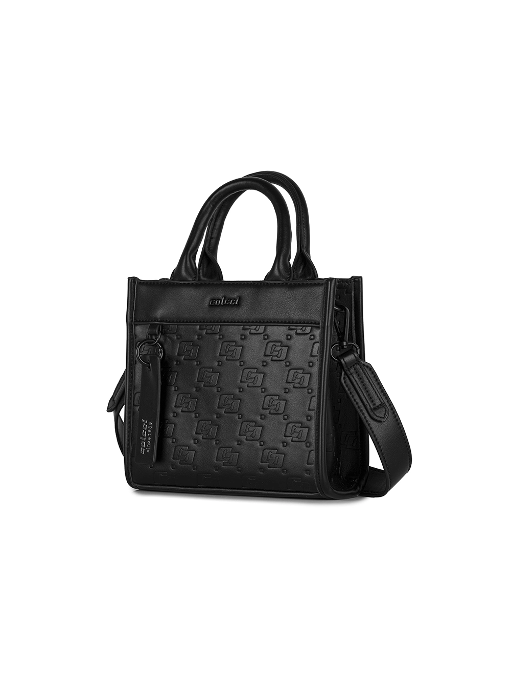Bolsa Mini Tote Com Estampa Preto