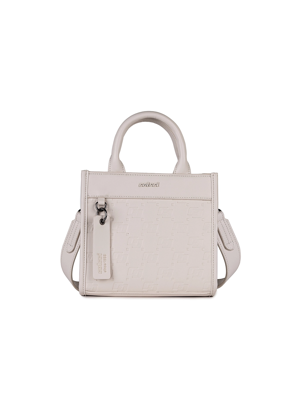 Bolsa Mini Tote Com Estampa Branco