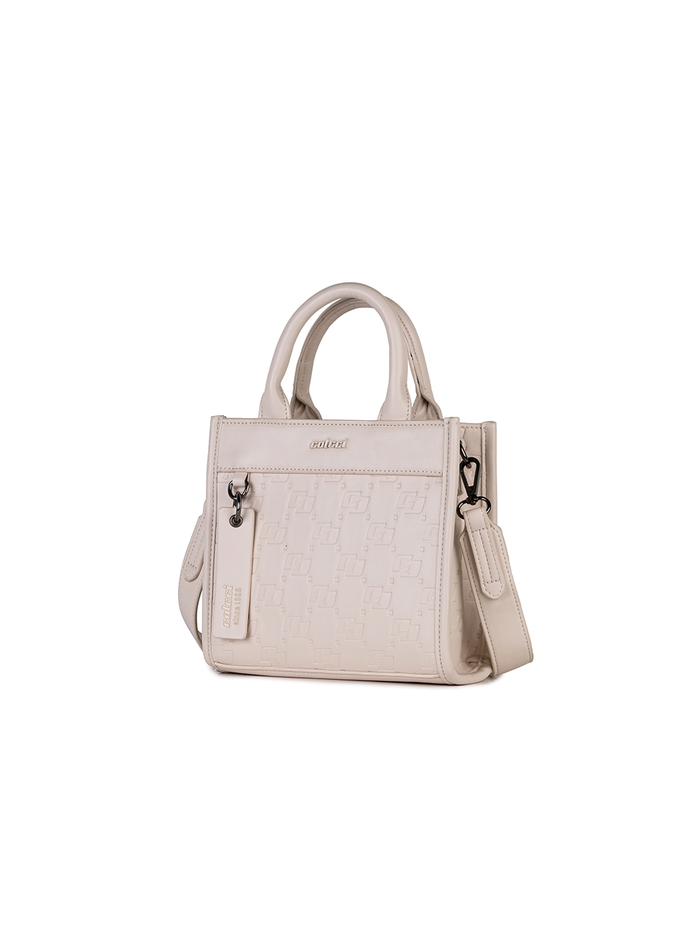 Bolsa Mini Tote Com Estampa Branco