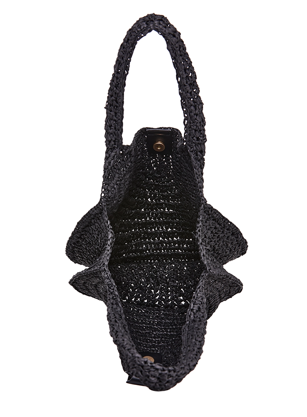 Bolsa Feminina Hobo Palha Preto