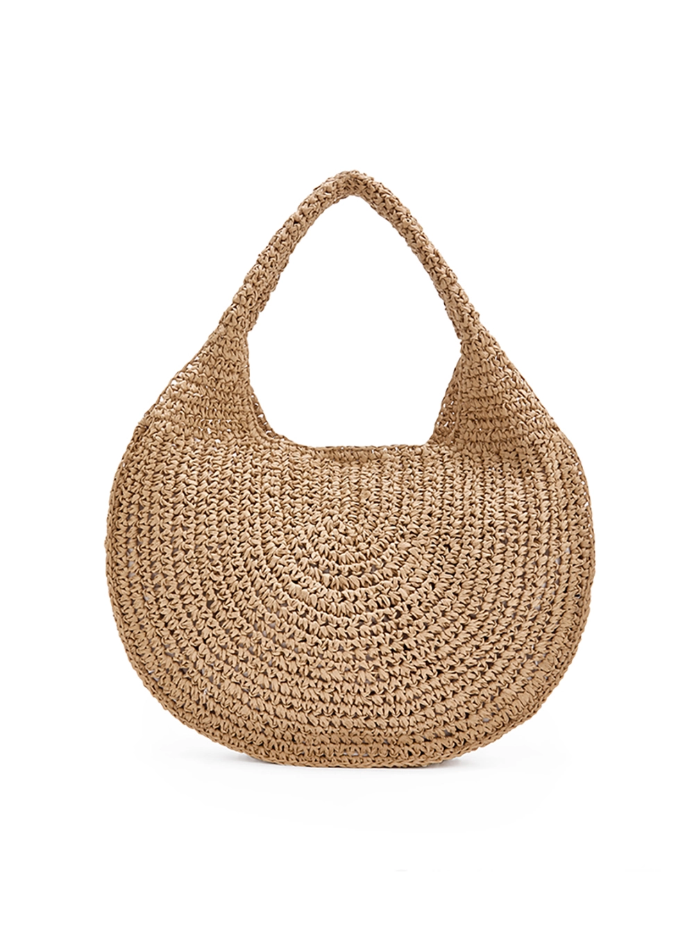 Bolsa Feminina Hobo Palha Natural
