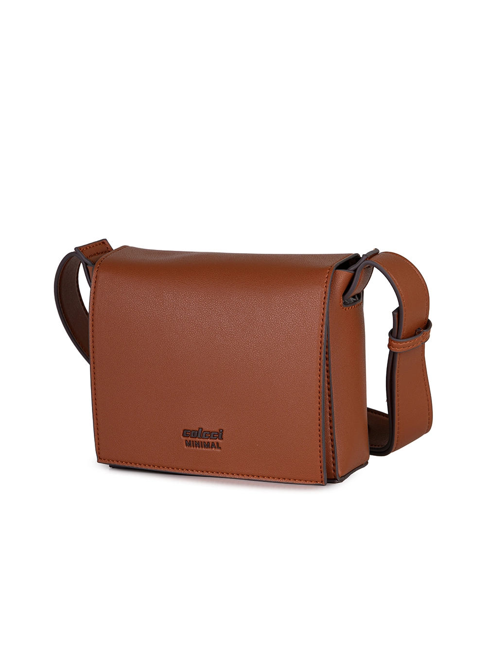 Bolsa Feminina Box Minimal Caramelo