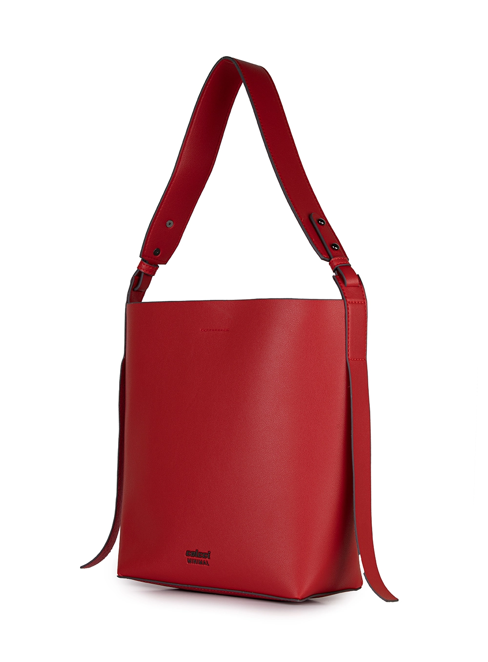 Bolsa Feminina Bucket Minimal Vermelho