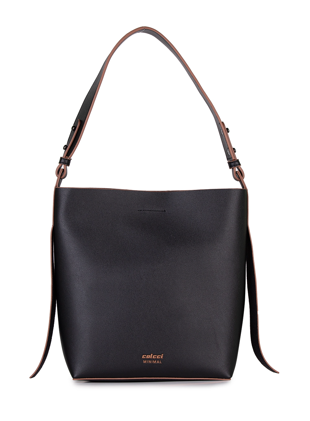 Bolsa Feminina Bucket Minimal Preto