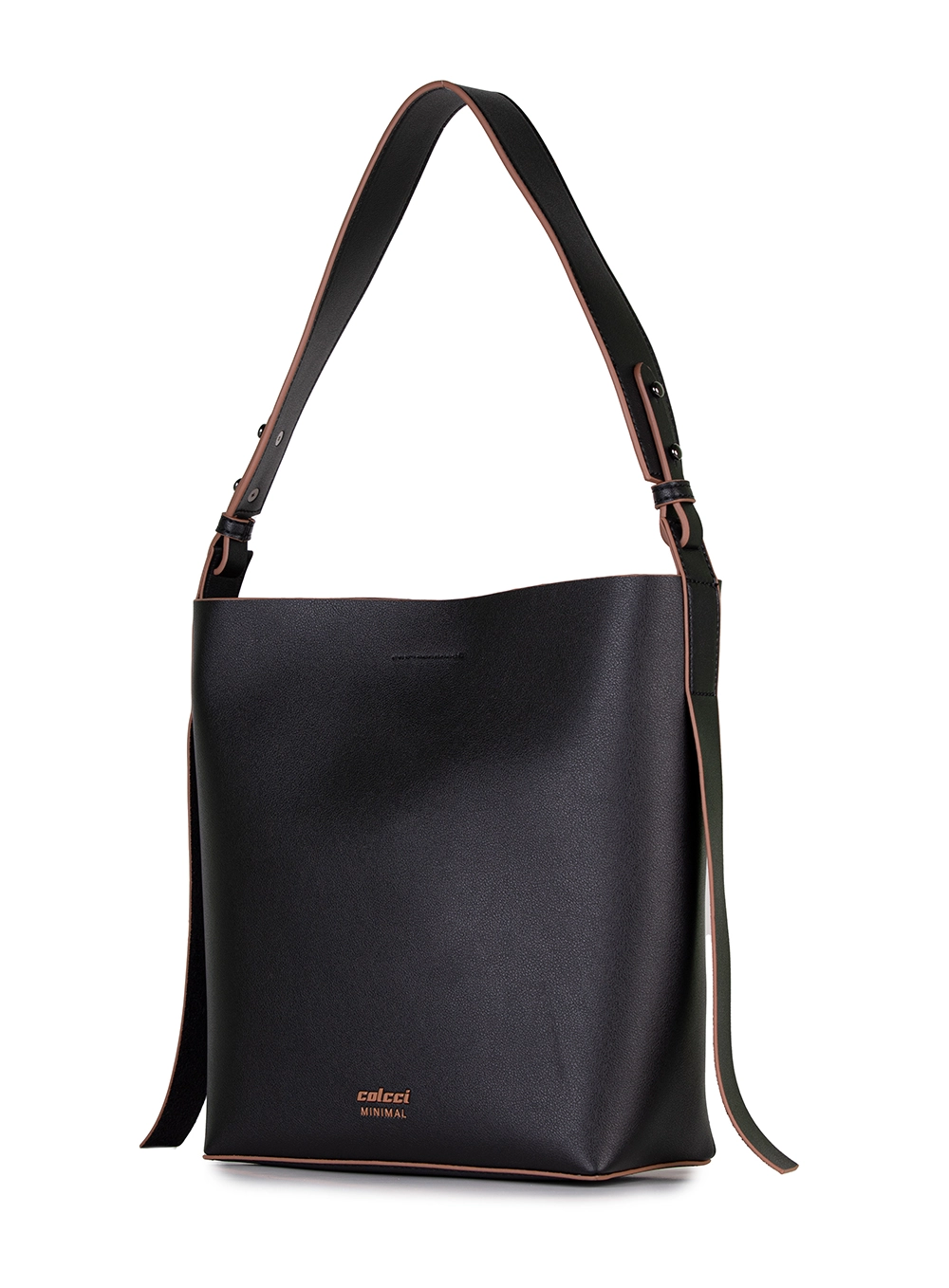 Bolsa Feminina Bucket Minimal Preto