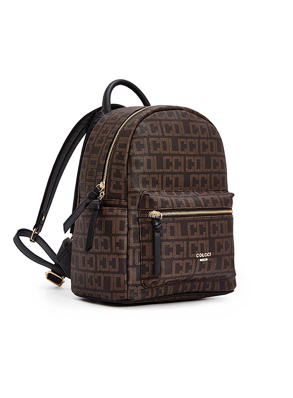 Mochila Média Logomania Marrom
