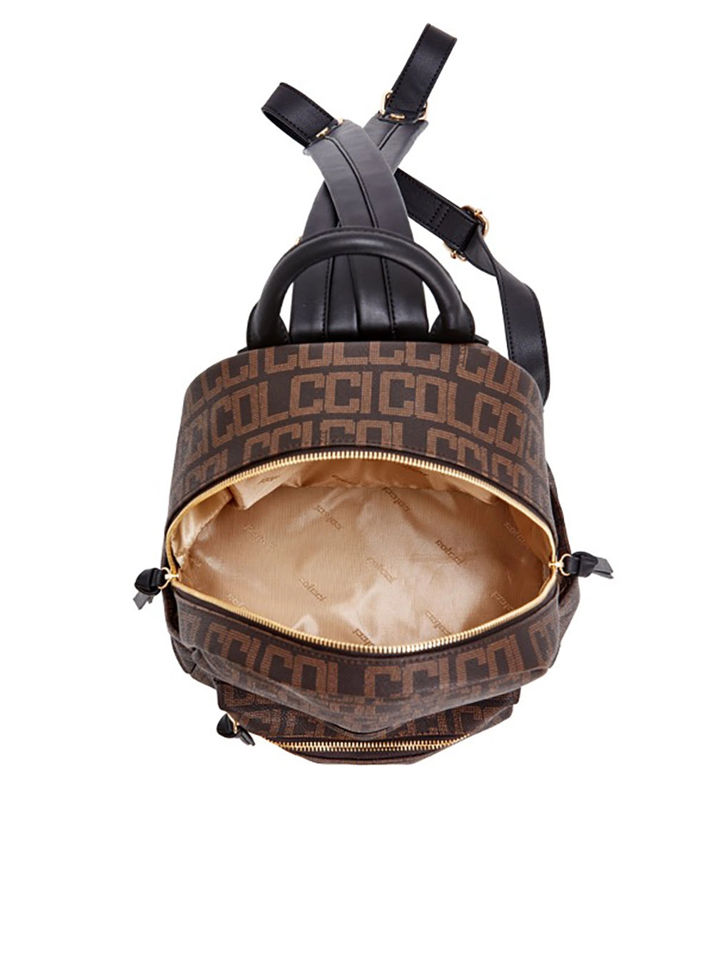 Mochila Média Logomania Marrom