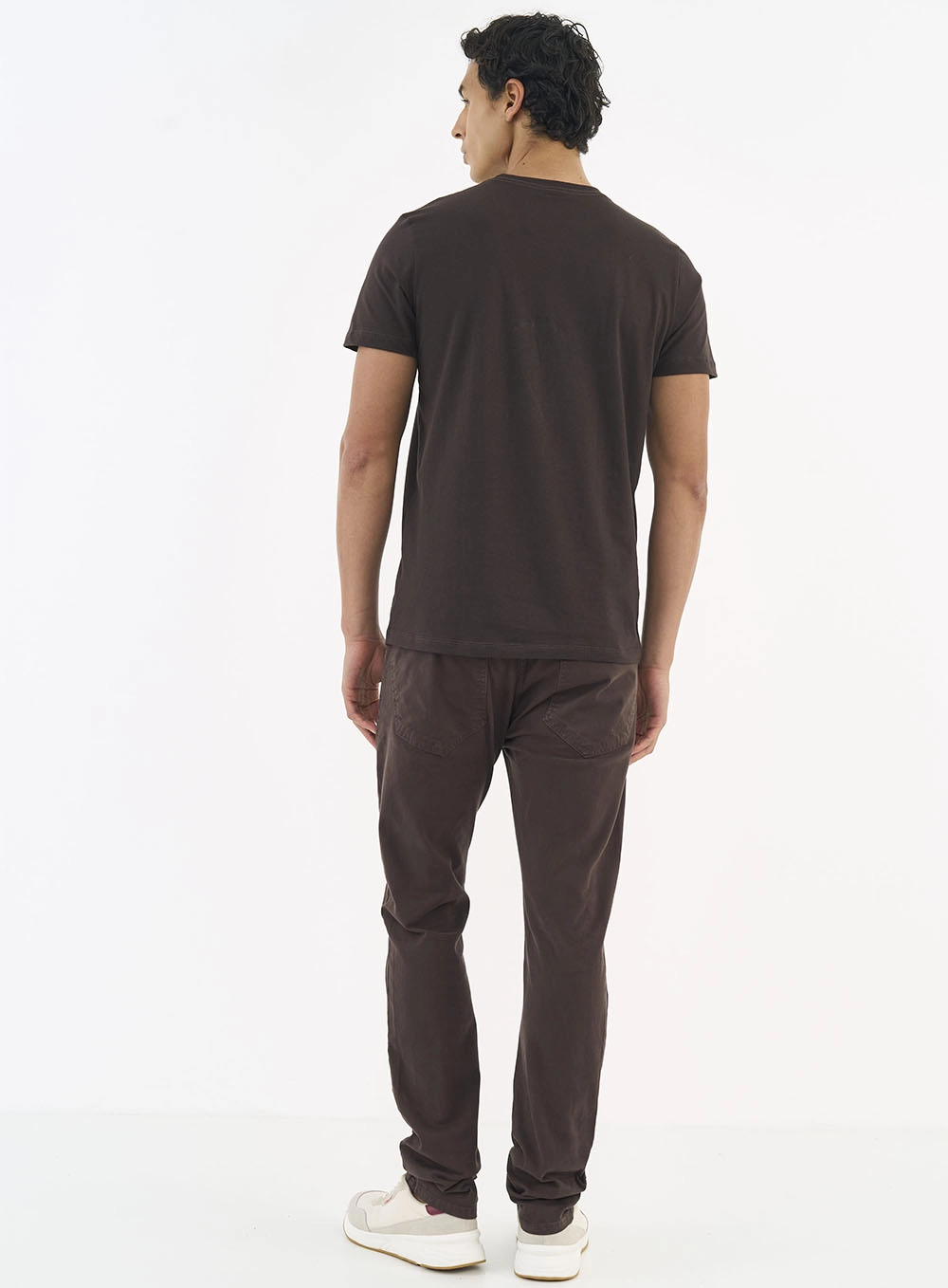 Calça Sarja Masculina Skinny Marrom