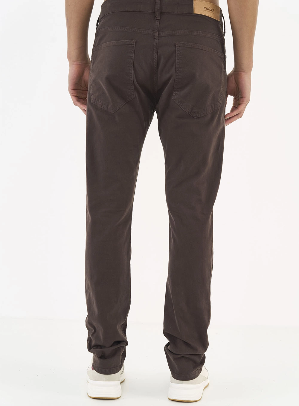 Calça Sarja Masculina Skinny Marrom