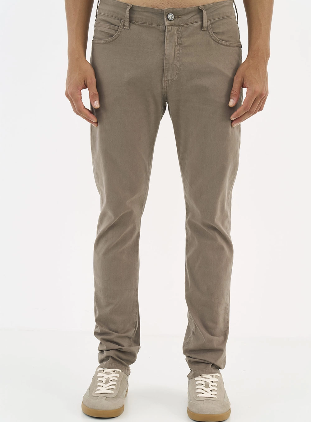 Calça Sarja Masculina Skinny Marrom