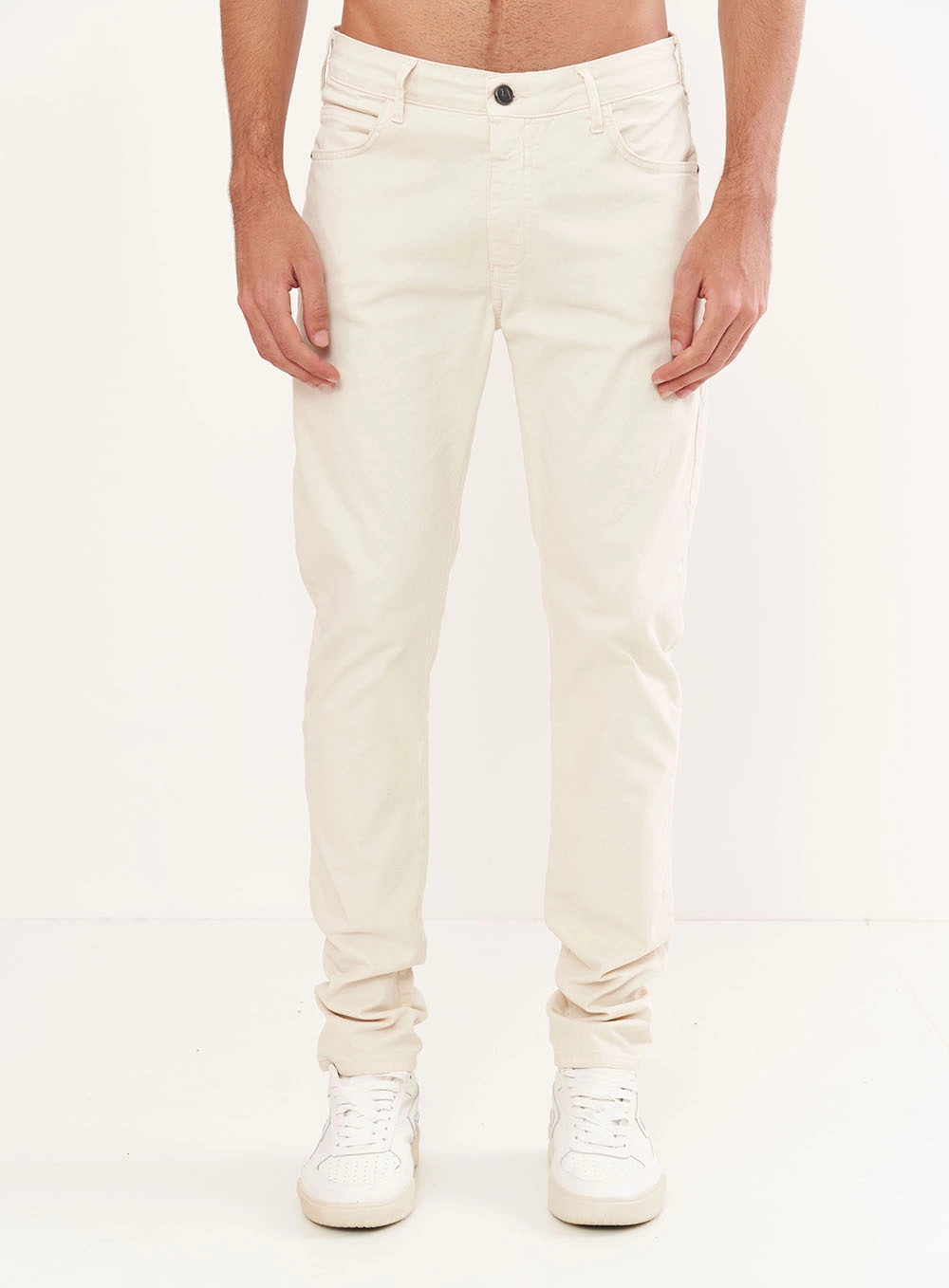 Calça Sarja Masculina Skinny Cinza