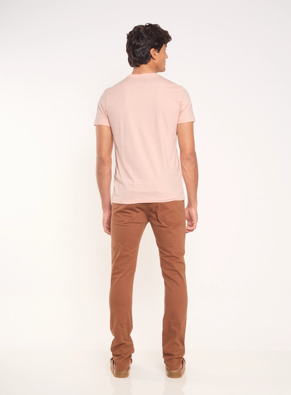 Calça Sarja Masculina Skinny Marrom