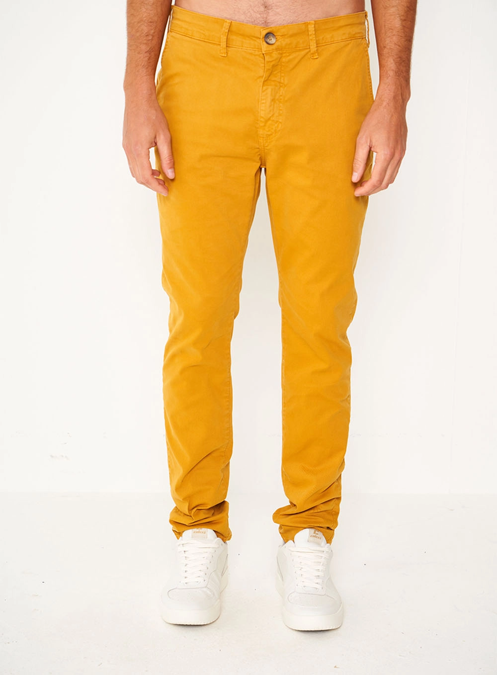 Calça Sarja Skinny Masculina Felipe Amarelo