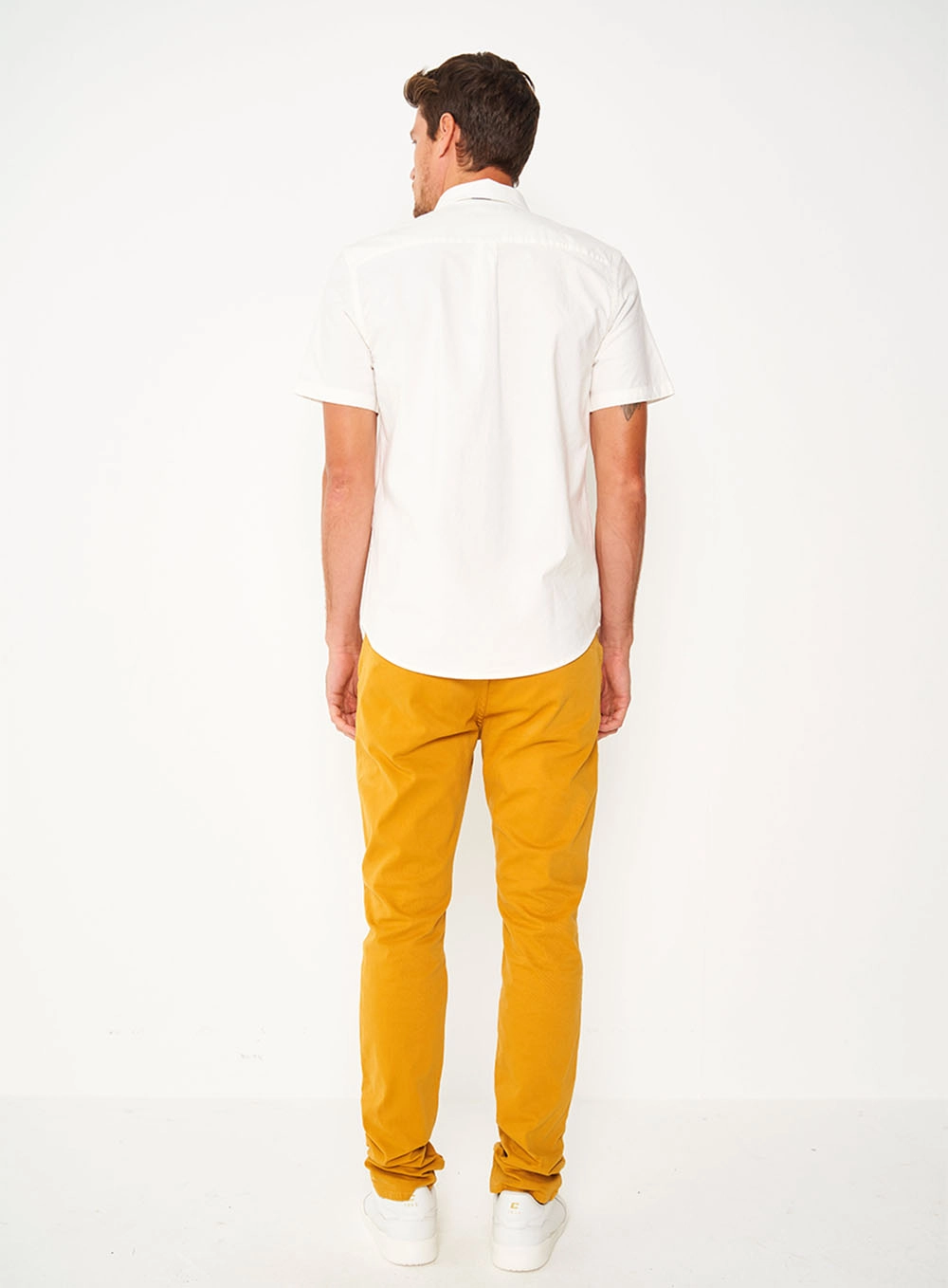 Calça Sarja Skinny Masculina Felipe Amarelo