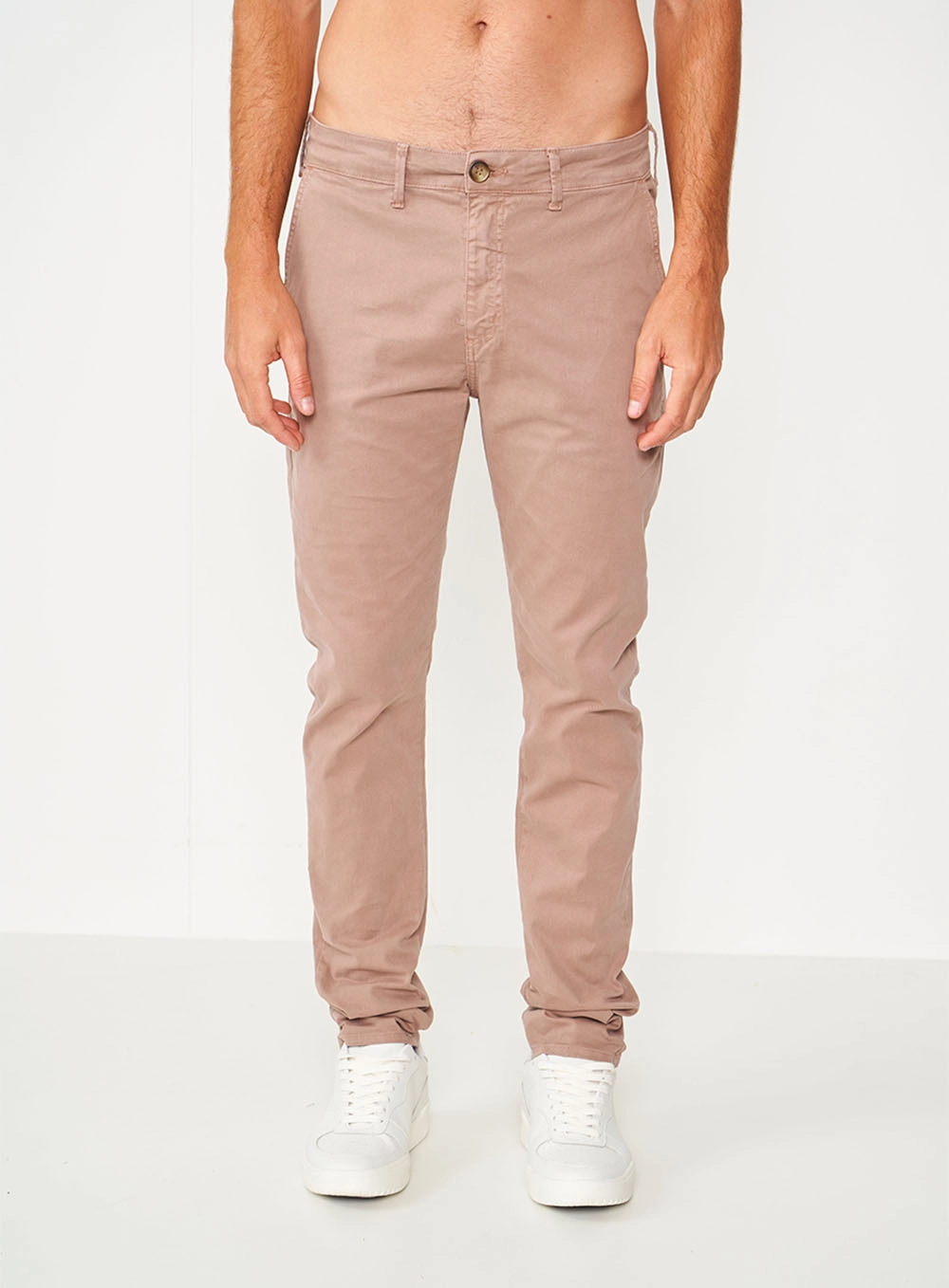 Calça Sarja Skinny Masculina Felipe Bege