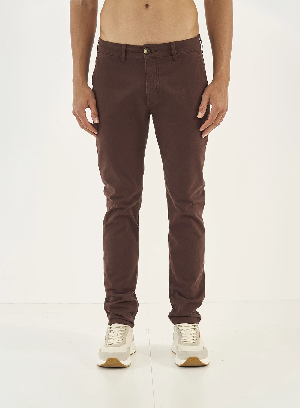 Calça Sarja Skinny Masculina Felipe Marrom