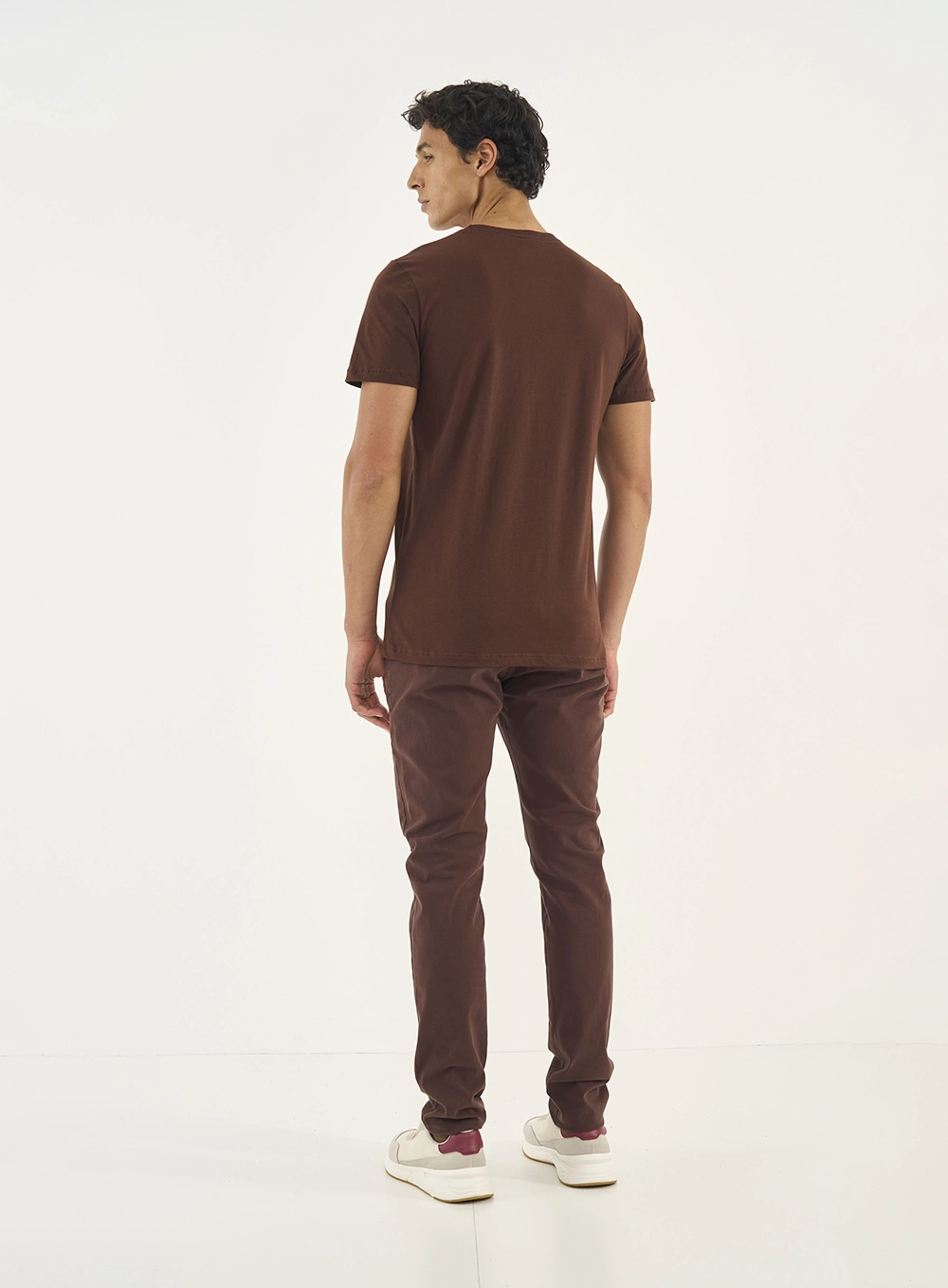 Calça Sarja Skinny Masculina Felipe Marrom