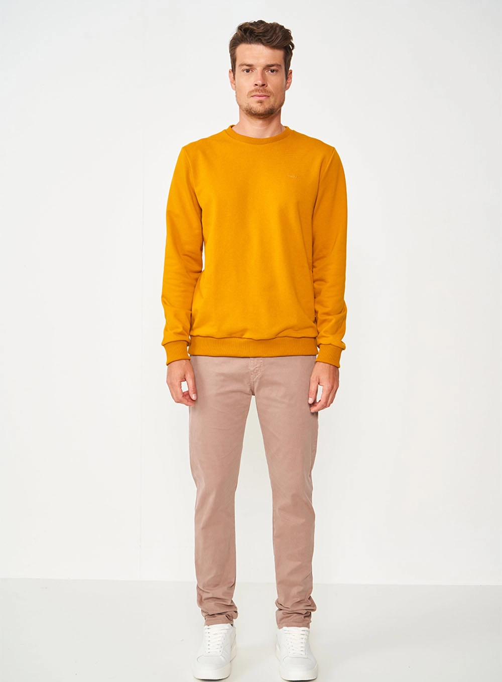 Calça Sarja Skinny Masculina Felipe Bege