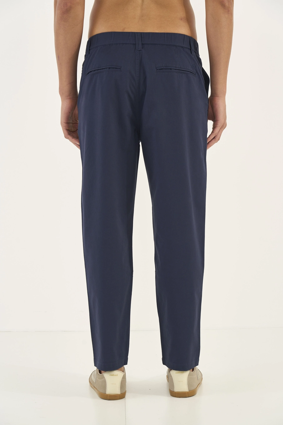 Calça Chino Jogger Sarja Azul