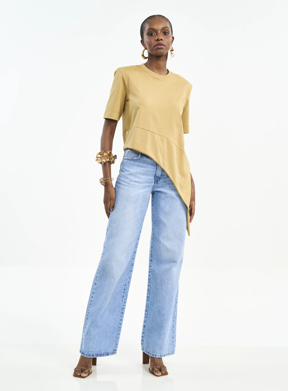 Calça Jeans Juliette Wide Leg Índigo