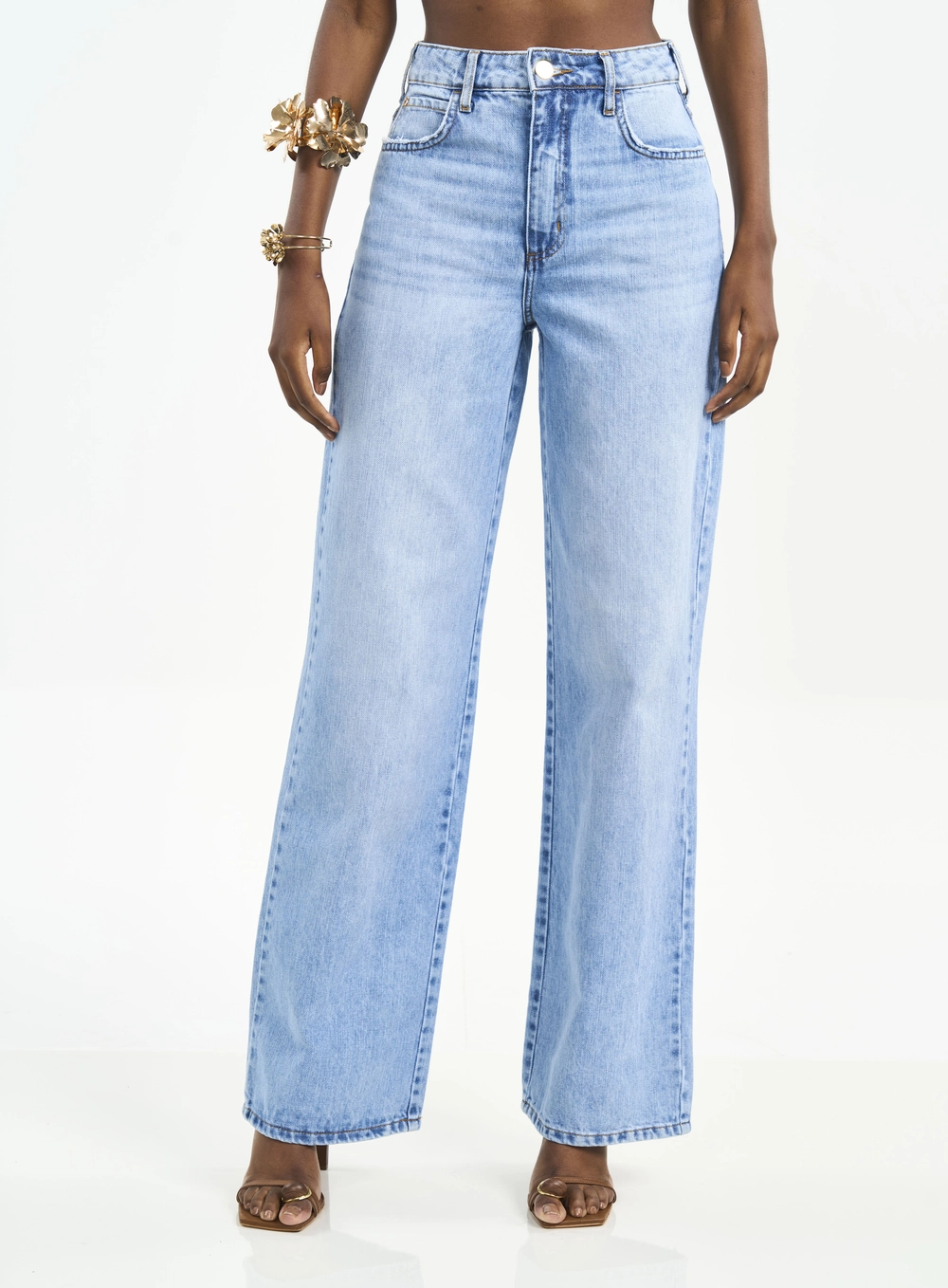 Calça Jeans Juliette Wide Leg Índigo