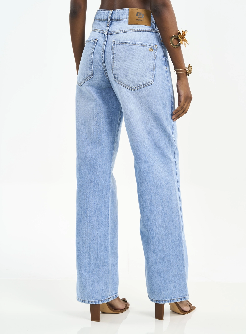 Calça Jeans Juliette Wide Leg Índigo