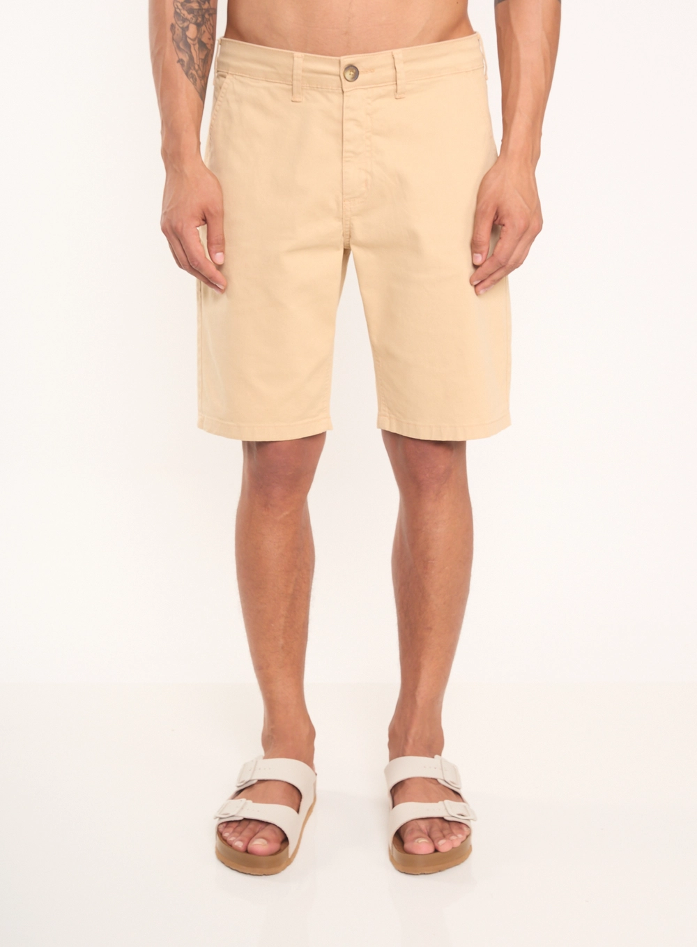 Bermuda Sarja Chino Bege