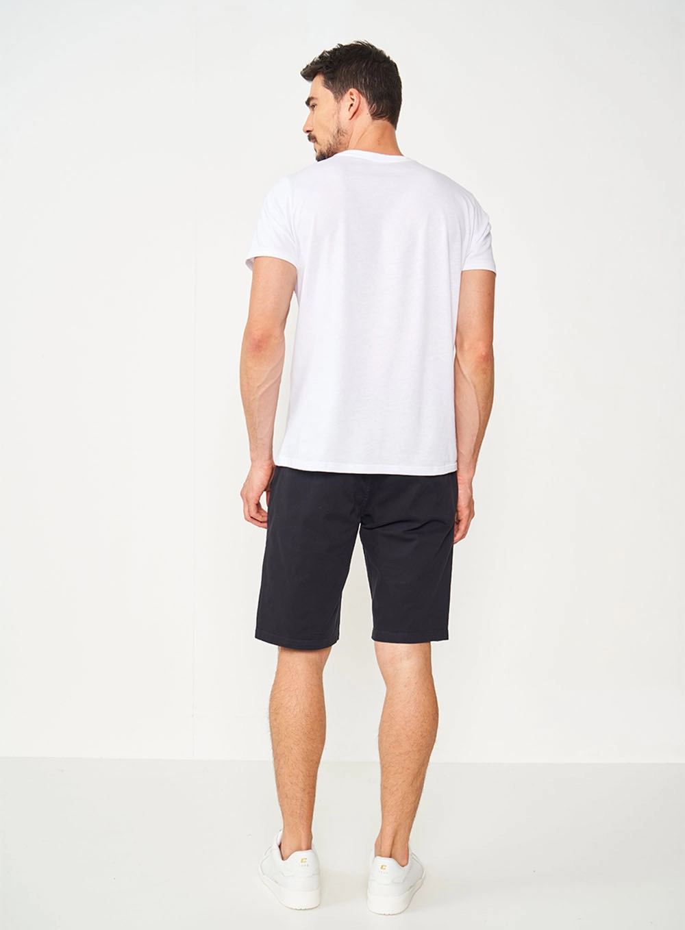 Bermuda Sarja Chino Preto