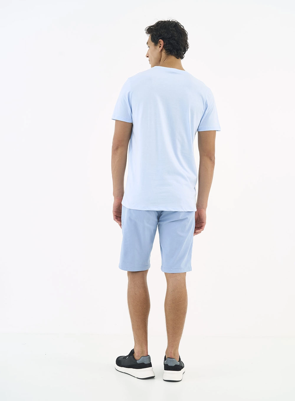 Bermuda Sarja Chino Azul