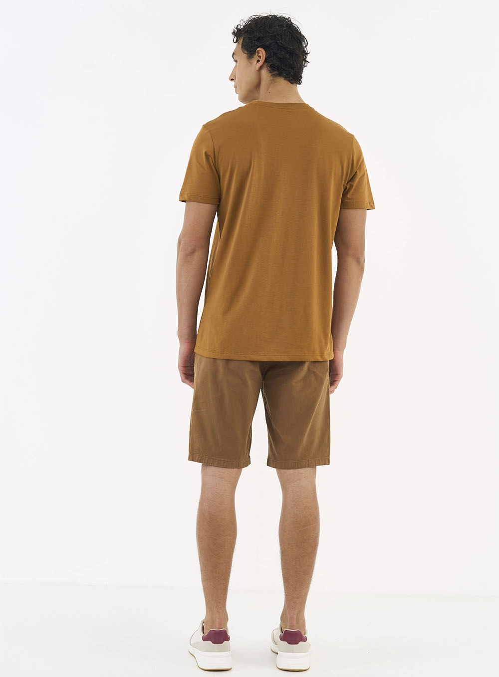 Bermuda Sarja Chino Marrom Ju