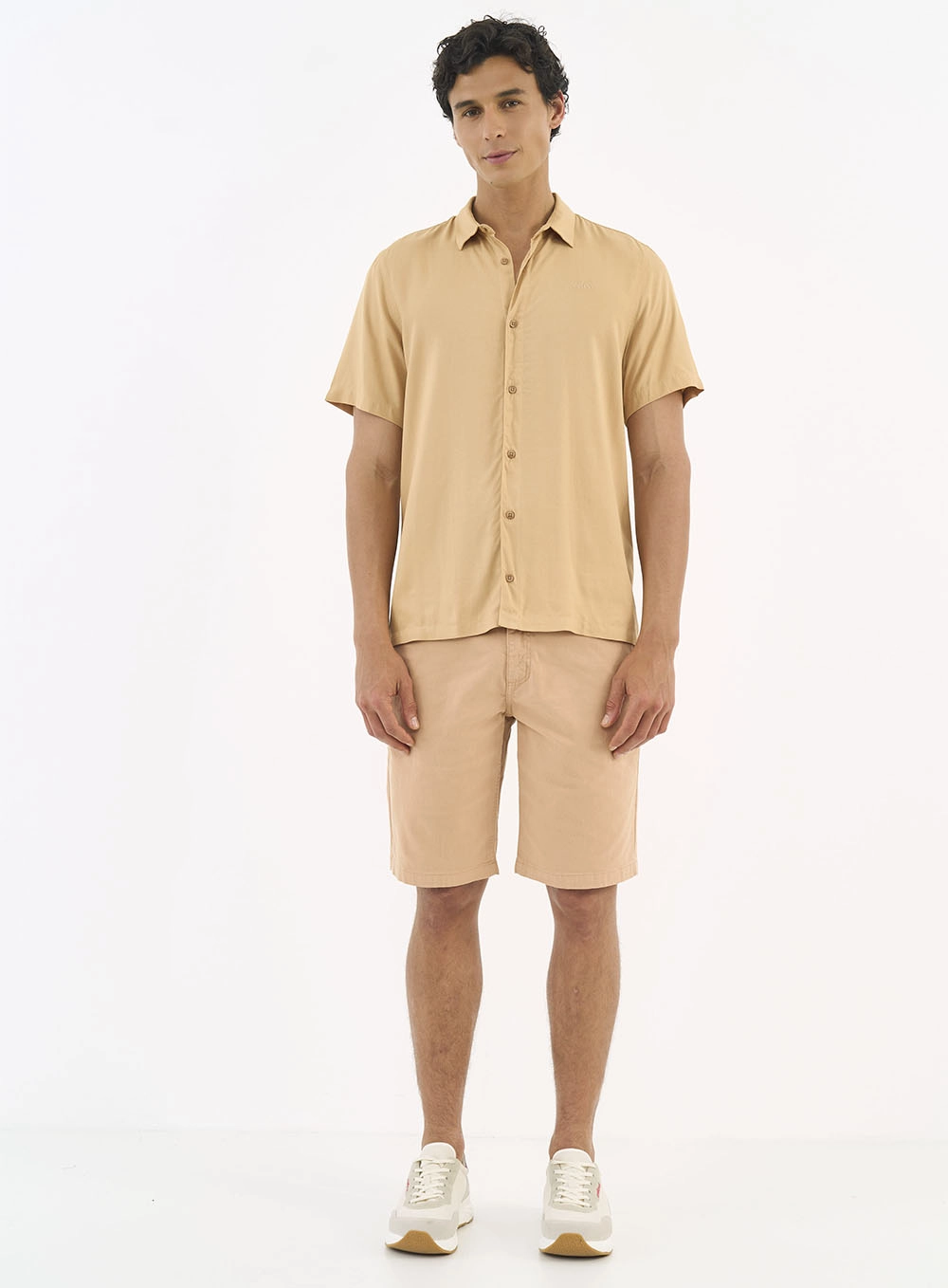 Bermuda Sarja Chino Bege Bear