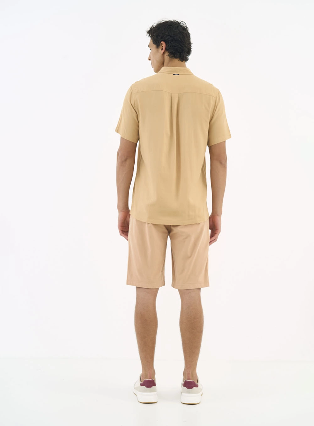 Bermuda Sarja Chino Bege Bear