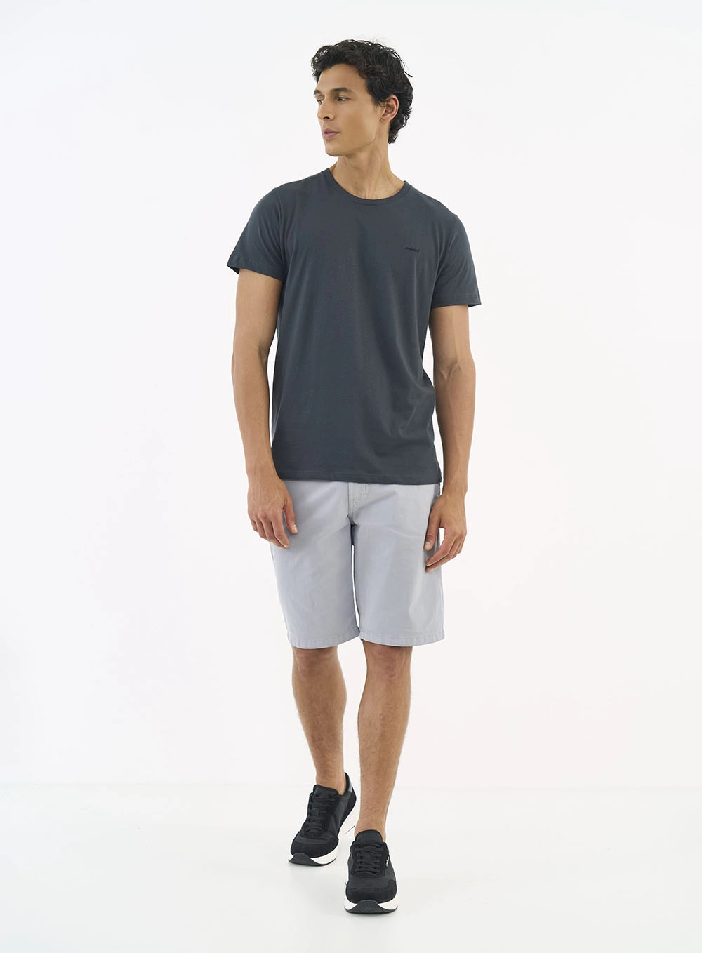 Bermuda Sarja Chino Cinza Pewter
