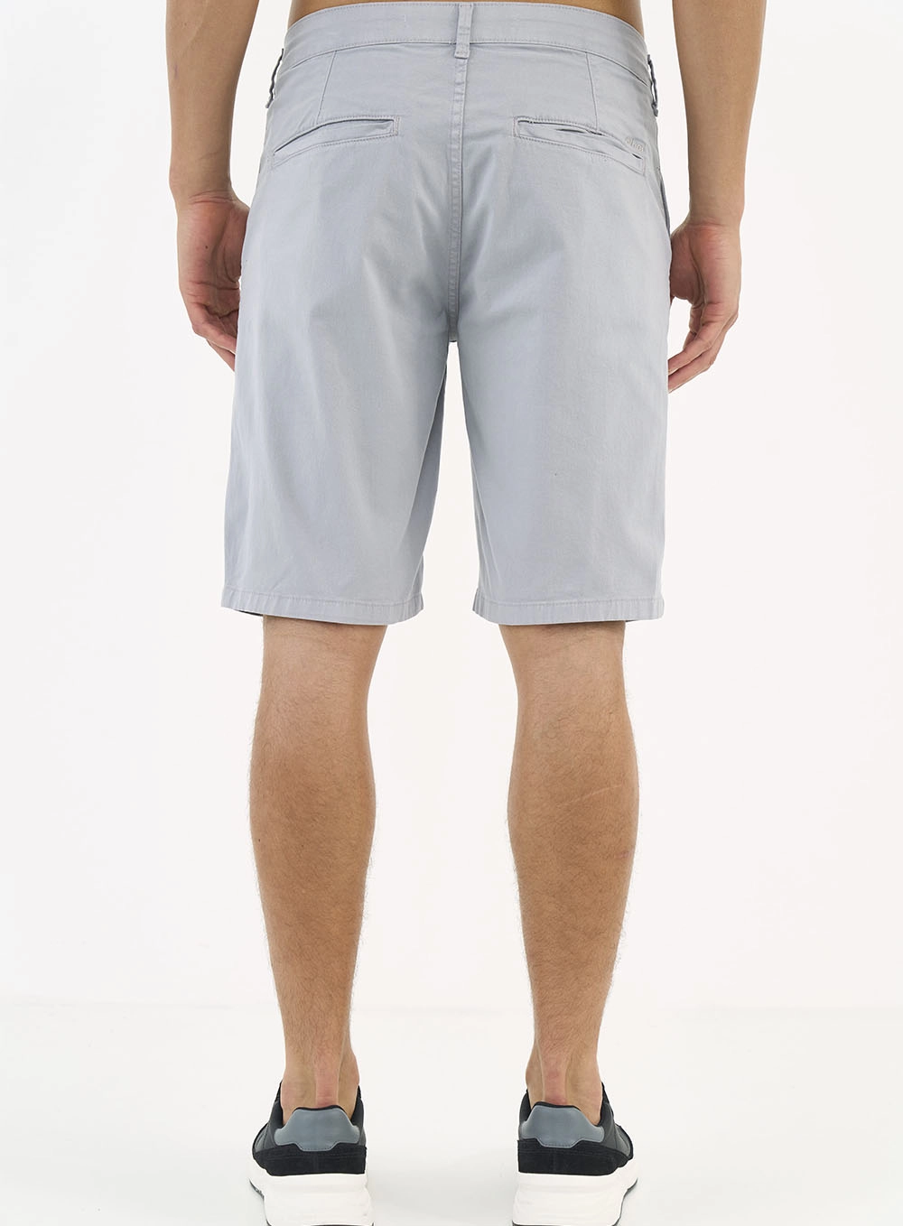 Bermuda Sarja Chino Cinza Pewter