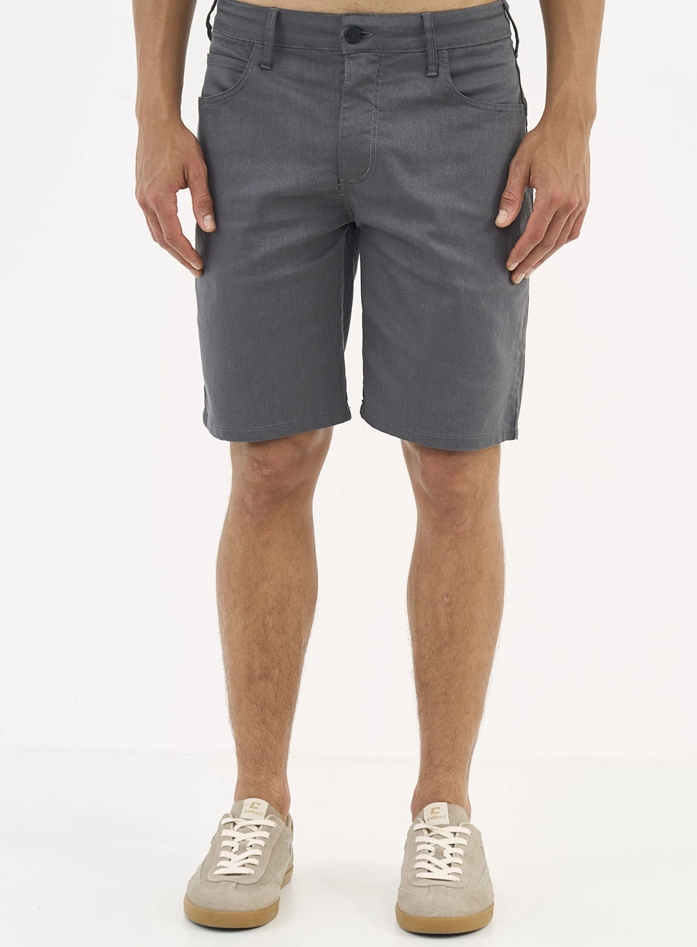 Bermuda Sarja Davi Slim CINZA