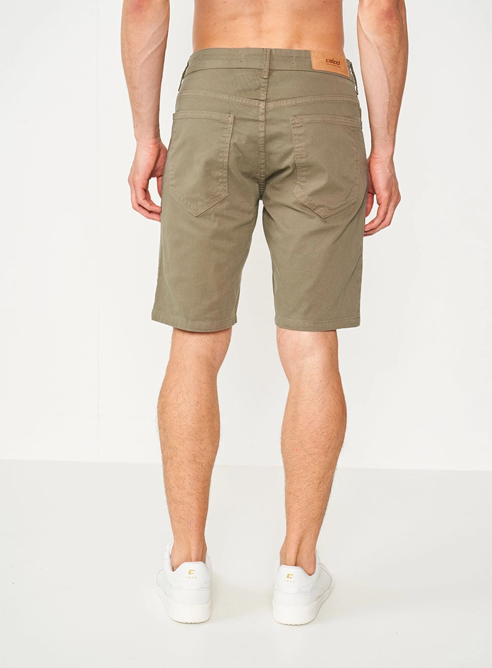 Bermuda Sarja Davi Slim Verde Dragon