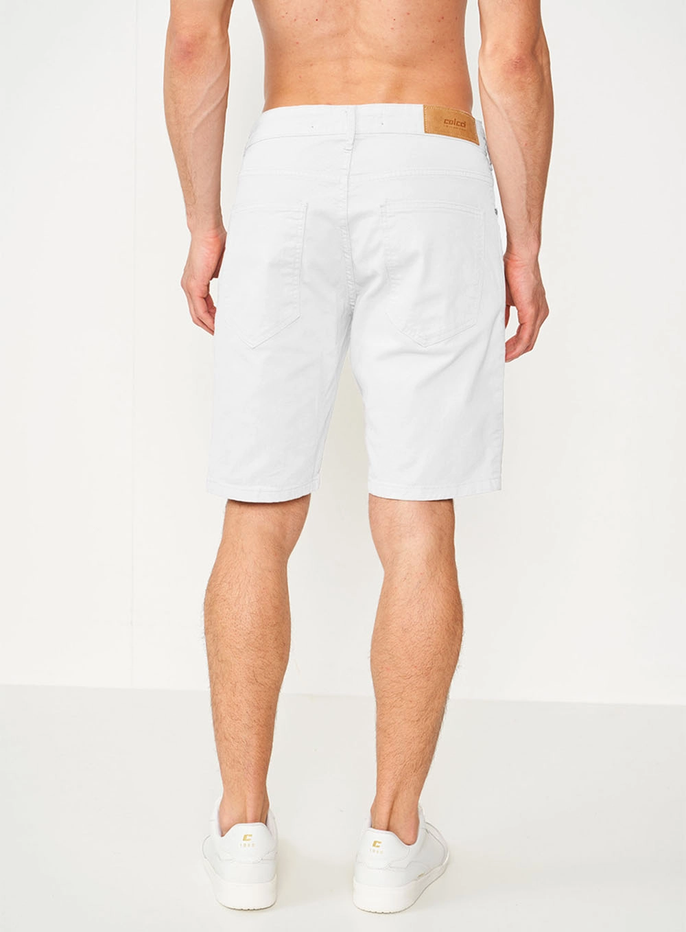 Bermuda Sarja Davi Slim Branco