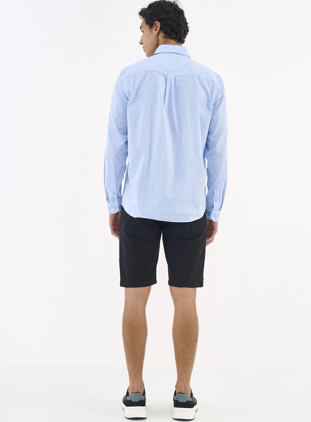 Bermuda Sarja Davi Slim Preto