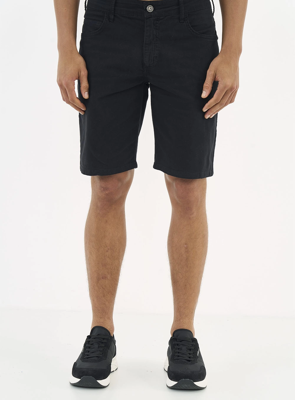 Bermuda Sarja Davi Slim Preto