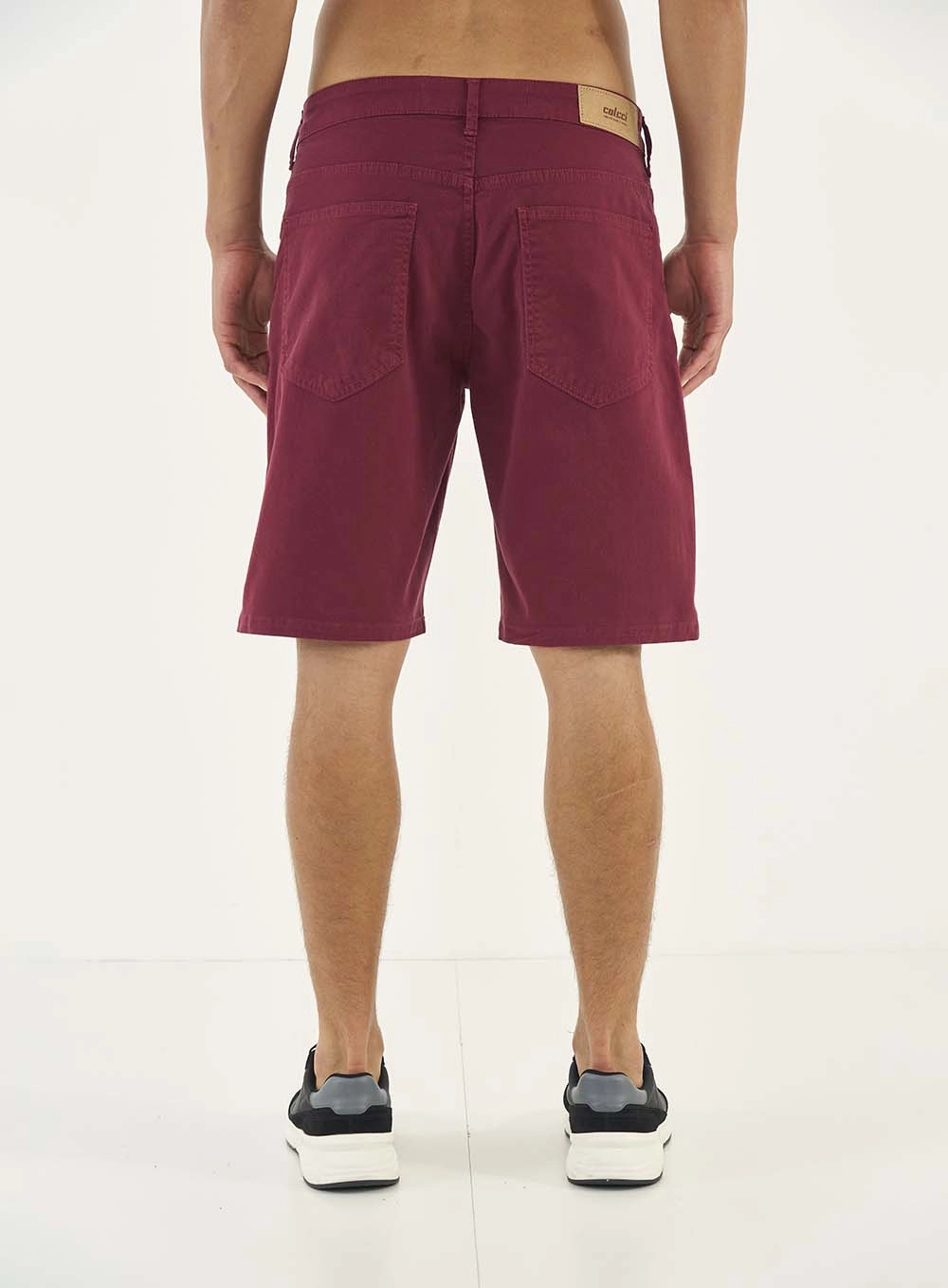Bermuda Sarja Davi Slim Vermelho