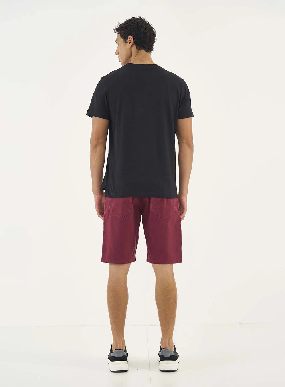 Bermuda Sarja Davi Slim Vermelho