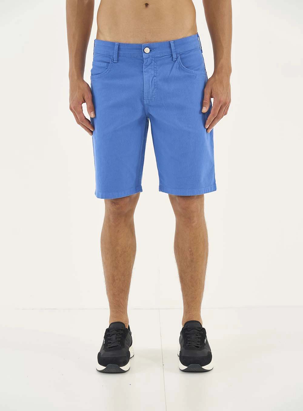 Bermuda Sarja Davi Slim Azul