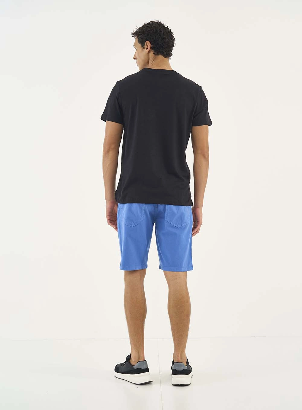Bermuda Sarja Davi Slim Azul