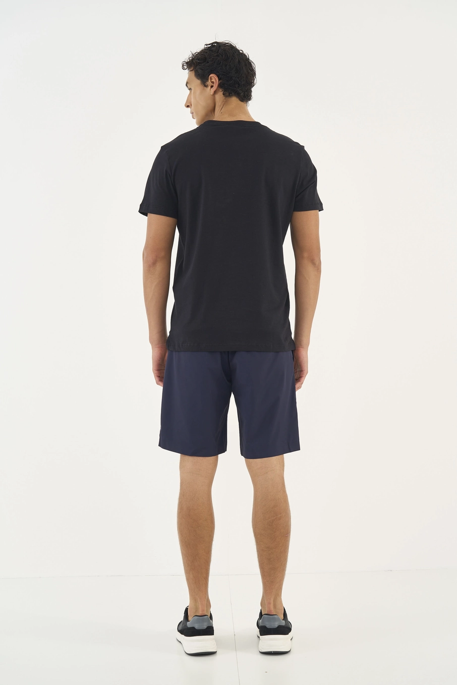 Bermuda Alfaiataria Flex Azul Darkness
