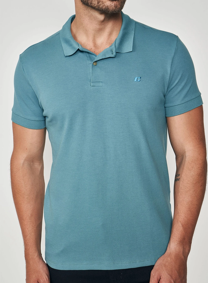 Camisa Polo Masculina Essential Flex Algodão Pima