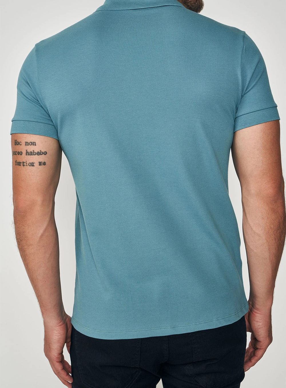 Camisa Polo Masculina Essential Flex Algodão Pima Azul Empire Blue