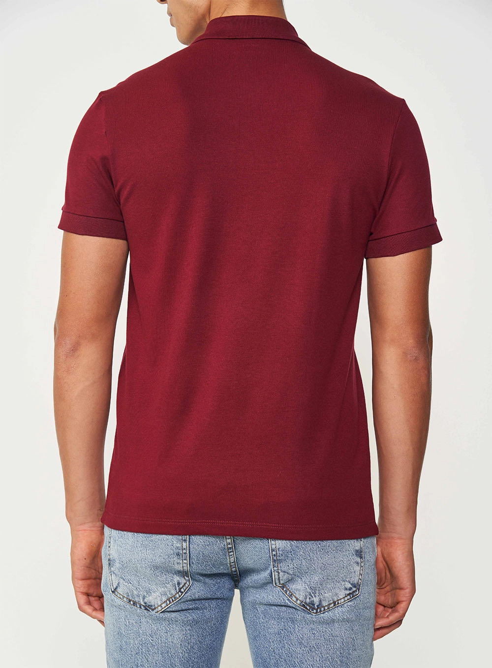 Camisa Polo Masculina Essential Flex Algodão Pima Vermelho