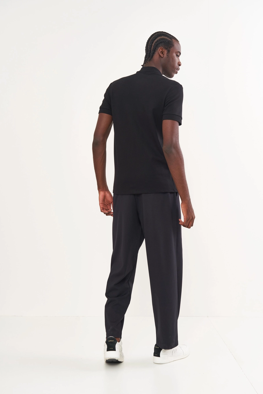 Camisa Polo Masculina Essential Flex Algodão Pima Preto