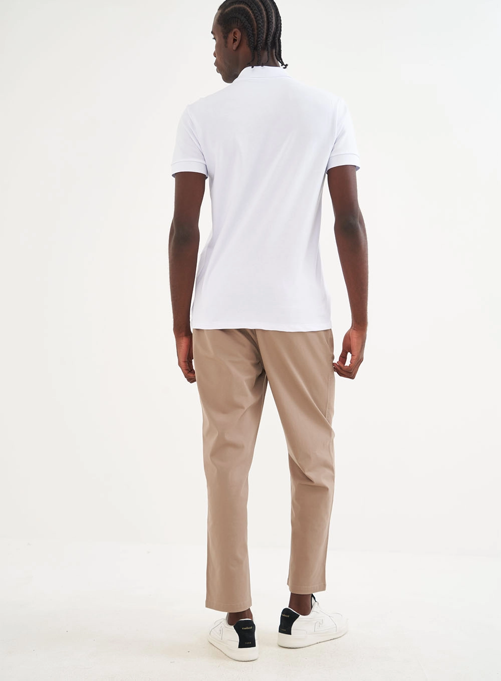 Camisa Polo Masculina Essential Flex Algodão Pima Branco